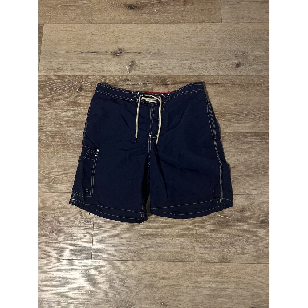 Polo Ralph Lauren Mens Blue Nylon Swimshorts W/ Lining Size Medium